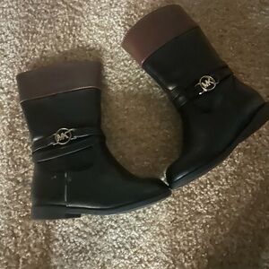 Michael Kors Black and Brown Winter Boots
